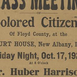 Mass Meeting of Colored Cit...