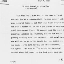 Memorandum from Charles Dol...