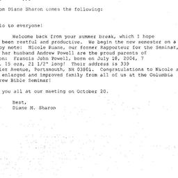 Correspondence, 2005-08-24....