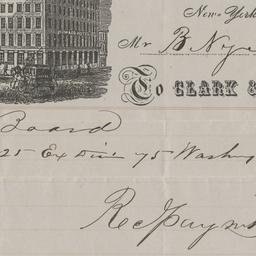 Howard Hotel. Bill or receipt