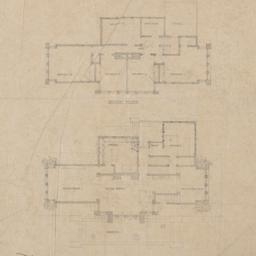 First, second floor plans