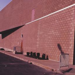 Exterior view, side of buil...