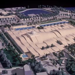 Model, aerial view.
