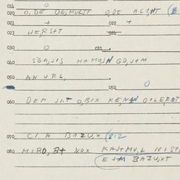 Eastern questionnaire, answ...