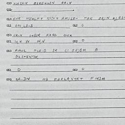Eastern questionnaire, answ...