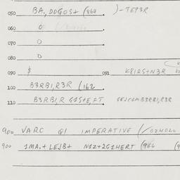Eastern questionnaire, answ...