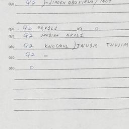 Eastern questionnaire, answ...