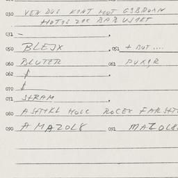 Eastern questionnaire, answ...