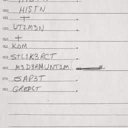 Eastern questionnaire, answ...
