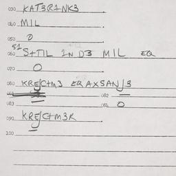 Eastern questionnaire, answ...