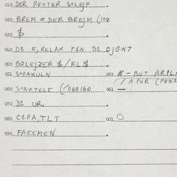 Eastern questionnaire, answ...