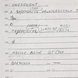 Eastern questionnaire, answ...
