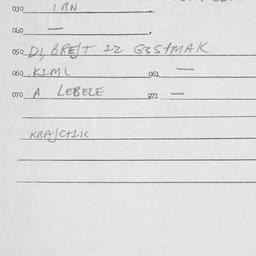 Eastern questionnaire, answ...