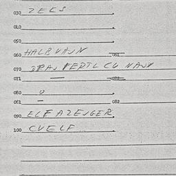 Eastern questionnaire, answ...