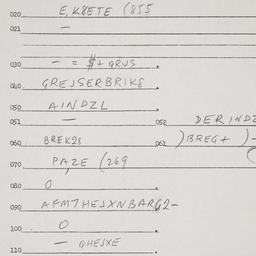 Eastern questionnaire, answ...
