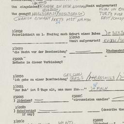 Western questionnaire, answ...