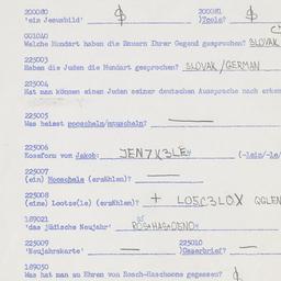 Western questionnaire, answ...