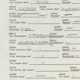 Western questionnaire, answ...