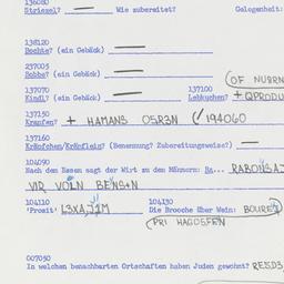 Western questionnaire, answ...