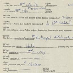 Western questionnaire, answ...