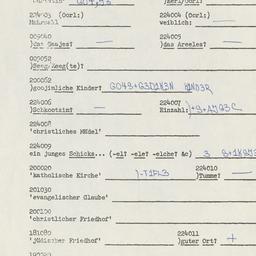 Western questionnaire, answ...