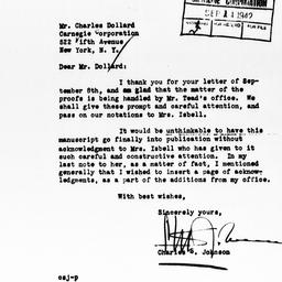Letter from Charles S. John...