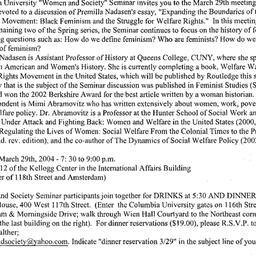 Announcements, 2004-03-29. ...