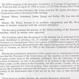 Executive Committee Meeting