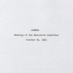 Executive Committee Meeting