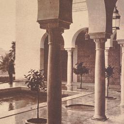 View through arcade toward ...