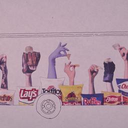 Drawing of truck decorated ...