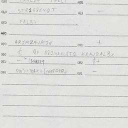 Eastern questionnaire, answ...