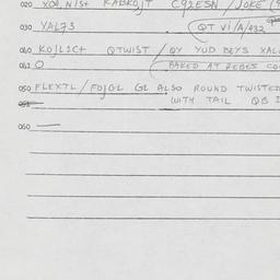 Eastern questionnaire, answ...