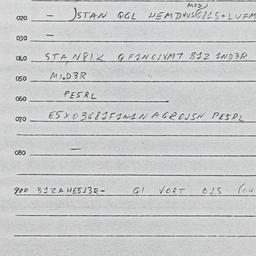 Eastern questionnaire, answ...