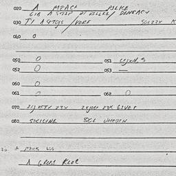 Eastern questionnaire, answ...