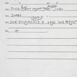 Eastern questionnaire, answ...