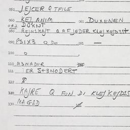 Eastern questionnaire, answ...
