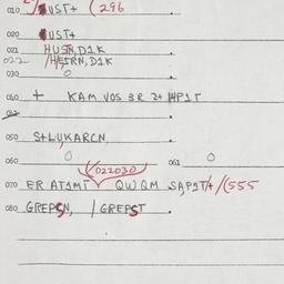 Eastern questionnaire, answ...