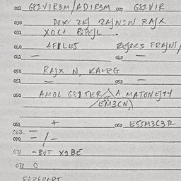 Eastern questionnaire, answ...