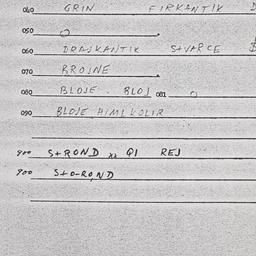 Eastern questionnaire, answ...