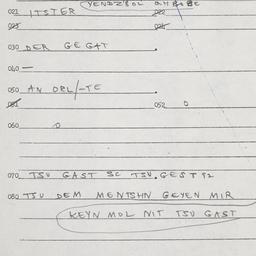 Eastern questionnaire, answ...