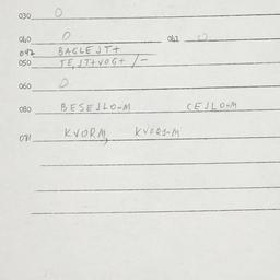 Eastern questionnaire, answ...