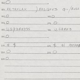 Eastern questionnaire, answ...