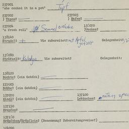 Western questionnaire, answ...