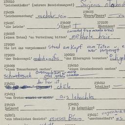 Western questionnaire, answ...