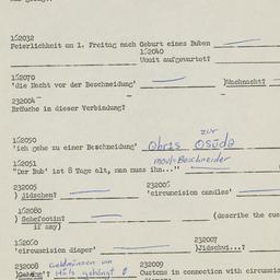 Western questionnaire, answ...