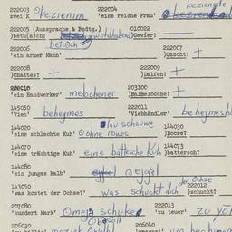 Western questionnaire, answ...
