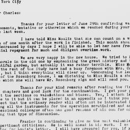 Letter from Gunnar Myrdal t...