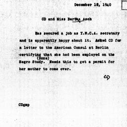 Memorandum from Charles Dol...
