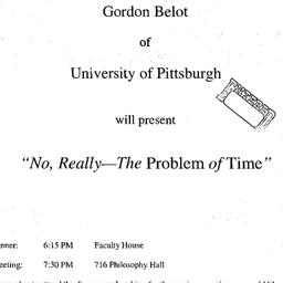 Announcements, 2004-04-20. ...